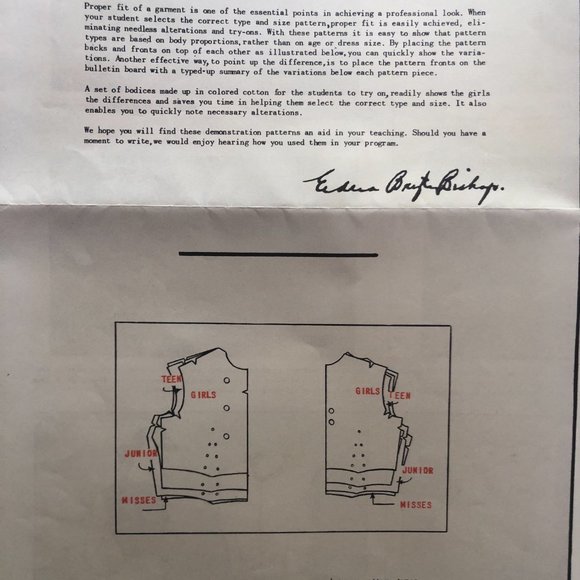 Vintage Advanced Demonstration Sewing Pattern - Picture 5 of 16